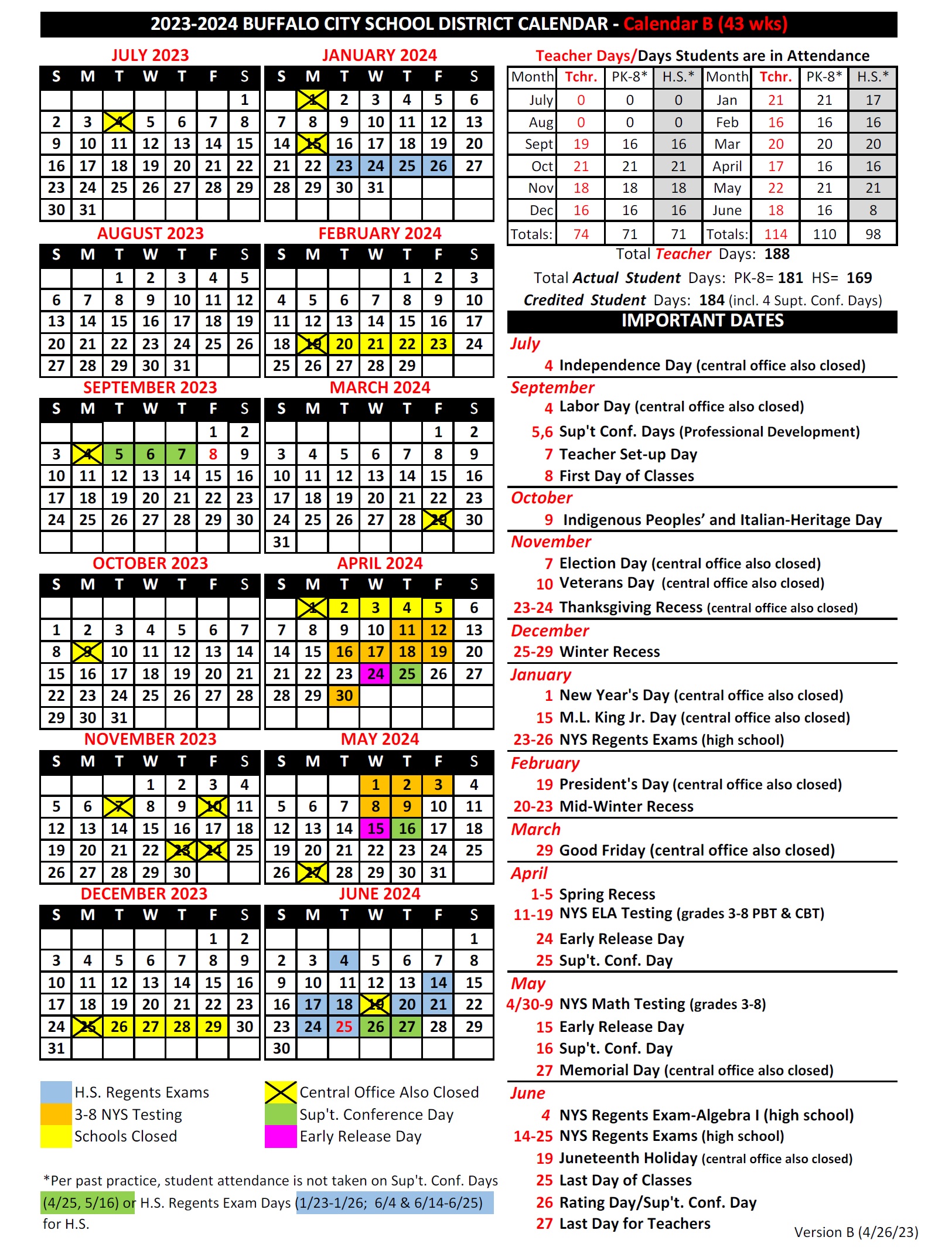 Buffalo Public Schools Calendar 2024 Caria Corrina